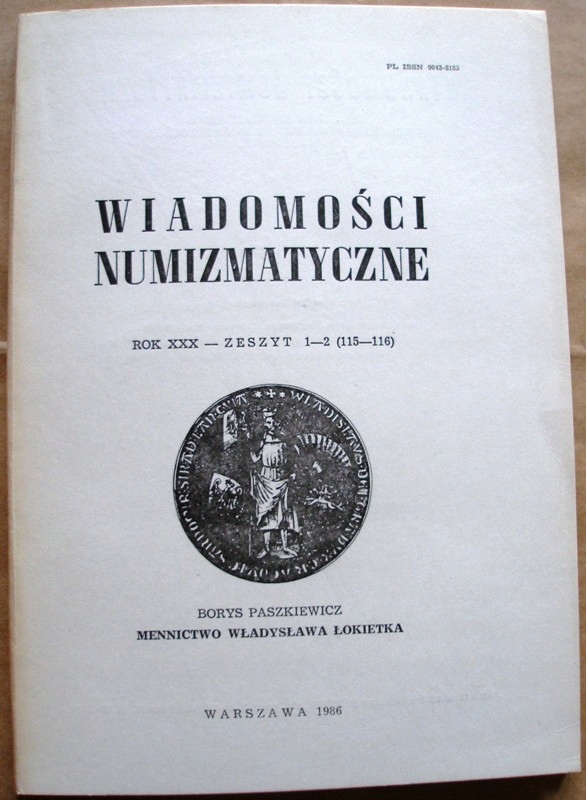Mennictwo Władysława Łokietka - Paszkiewicz Borys