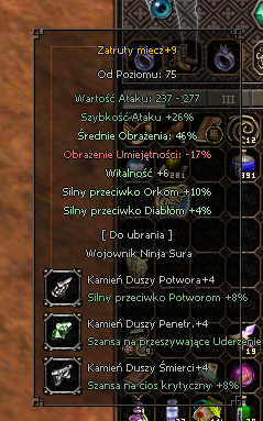 Classicmt2 Zatruty Miecz +9