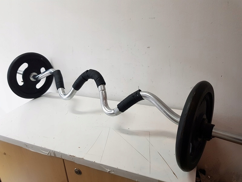 GRYF ŁAMANY Z OBCIĄŻENIEM 2 X5KG