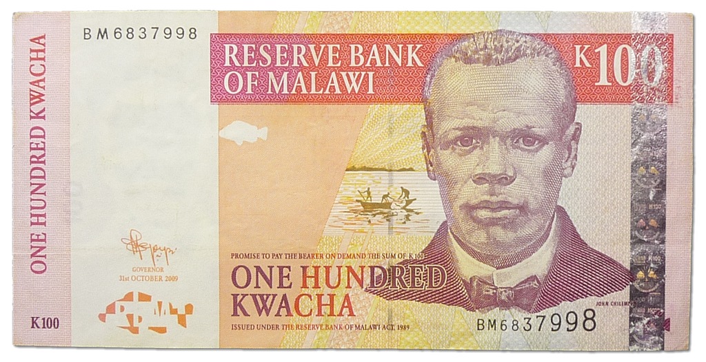 3.Malawi, 100 Kwacha 2009, P.53.d, St.3+