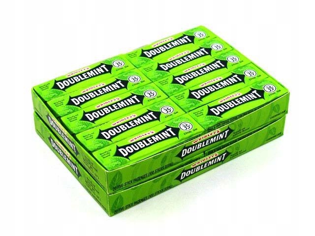 Wrigley's Doublemint guma listki 200 listków z USA