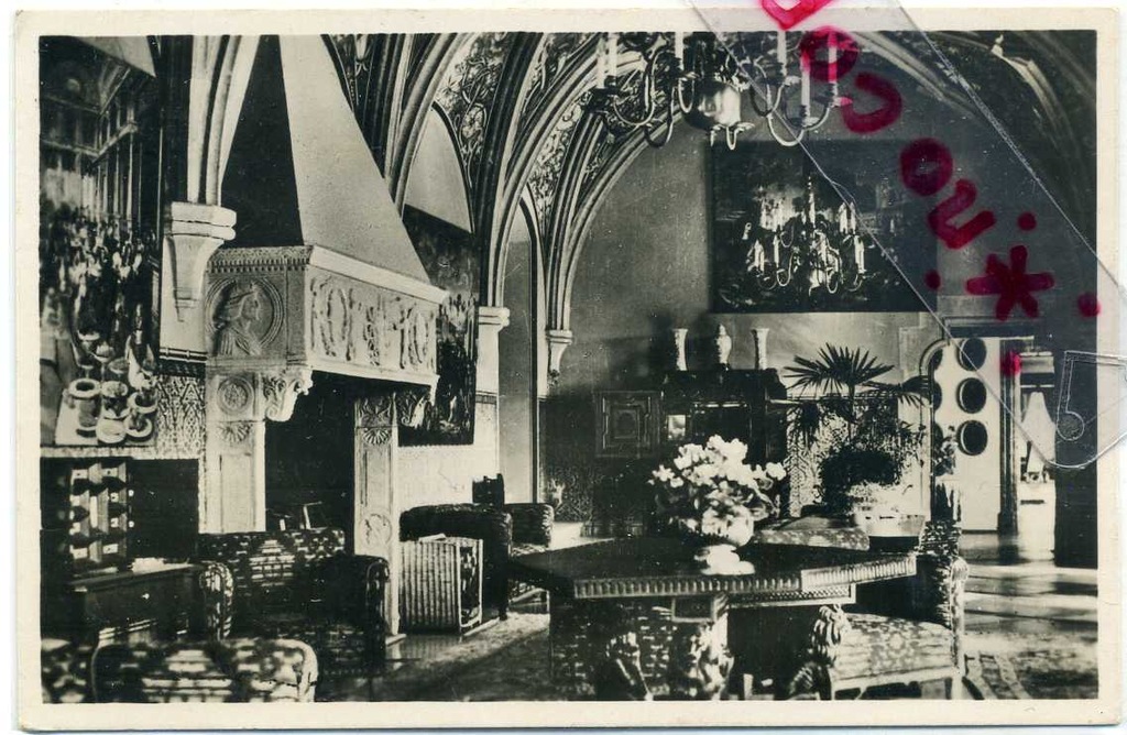 WAŁBRZYCH ŚWIEBODZICE, ZAMEK KSIĄŻ SALA KRZYWA