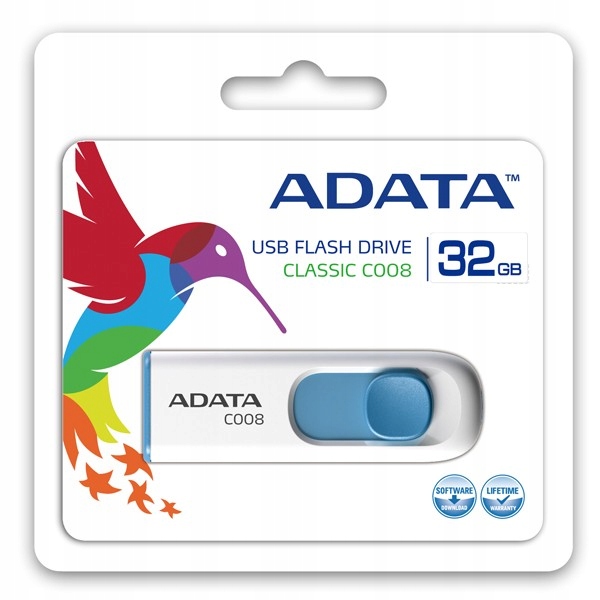 ADATA DashDrive Classic C008 32GB USB2.0 biało-