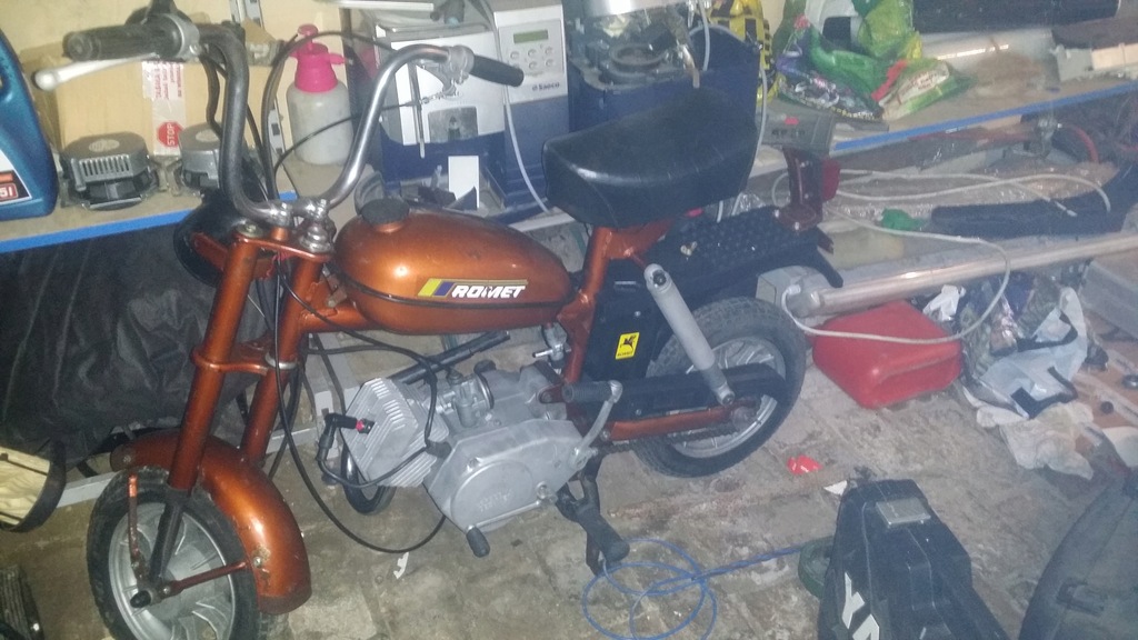 Motorynka romet pony oryginalny lakier plomba ...