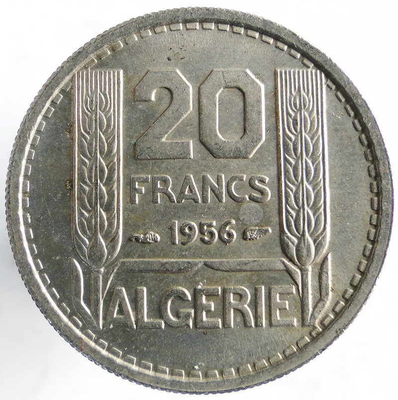 1956 Algieria Kolonia Francuska 20 franków