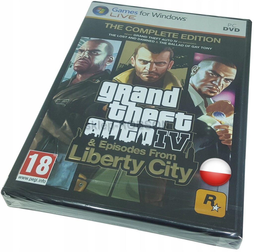 GTA IV 4 COMPLETE EDITION LIBERTY CITY NOWA PC PL