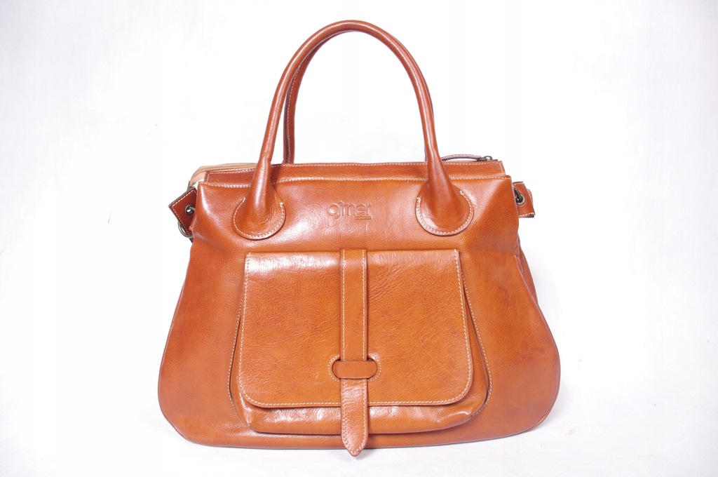 AJTNER - HANDMADE TORBA XXL SKÓRA CAMEL POLSKA