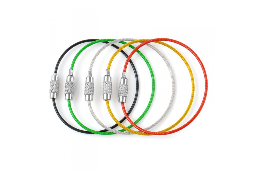 5x KOLOROWE LINKI DO KLUCZY PARACORD BRELOK ORING