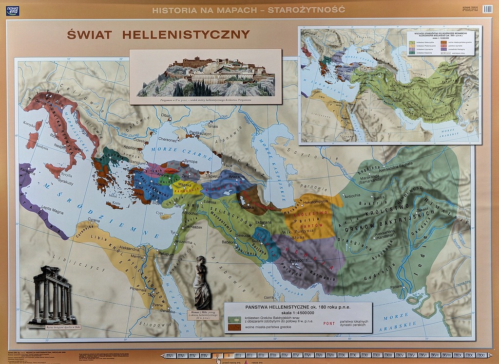 WSCHÓD STAROŻYTNY/GRECJA STAROŻYTNA -MAPA ŚCIENNA