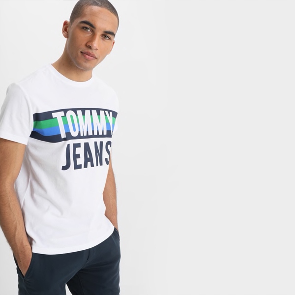 Tommy Hilfiger Koszulka Rozmiar M T-Shirt WHITE