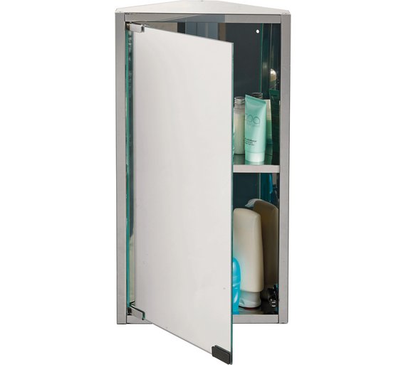 SZAFKA ŁAZIENKOWA WISZĄCA NAROŻNA NIERDZEWNA - 7249539391 - oficjalne