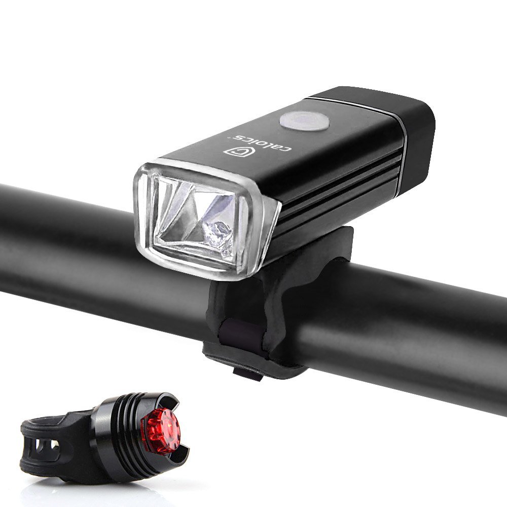 Lampki rowerowe Caloics LED USB przód/tył