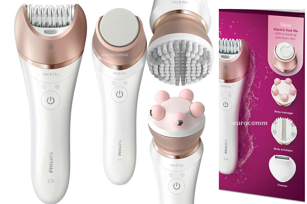 Philips  BRE652/00 Depilator Pilnik do stóp Zestaw