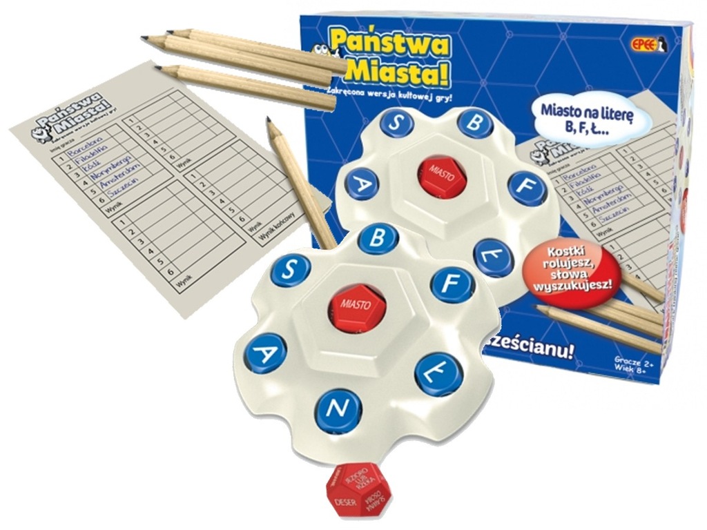 GRA PAŃSTWA MIASTA kostkowa RODZINNA + NOTES Epee