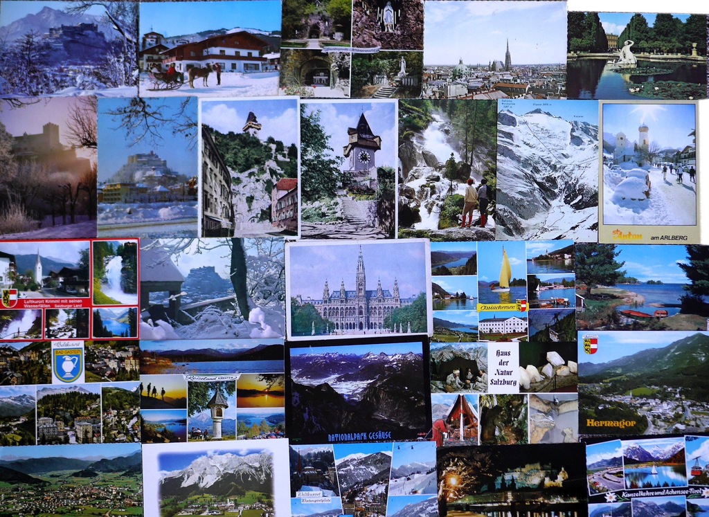 Austria - 50 widokówek - pocztówki zestaw 47