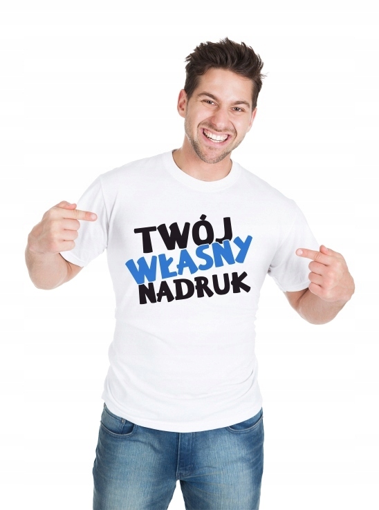 Koszulka z własnym napisem nadrukiem logo tshirt