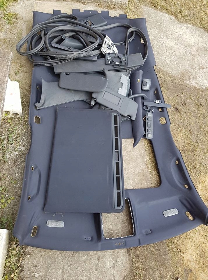 Podsufitka Czarna Audi A4 B5 LIft komplet