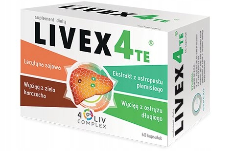 LIVEX 4TE 60 kaps wątroba trawienie metabolizm APT