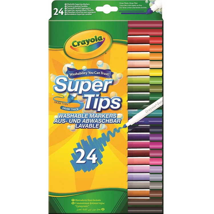 Crayola Super Tips Washable Marker Pens 24