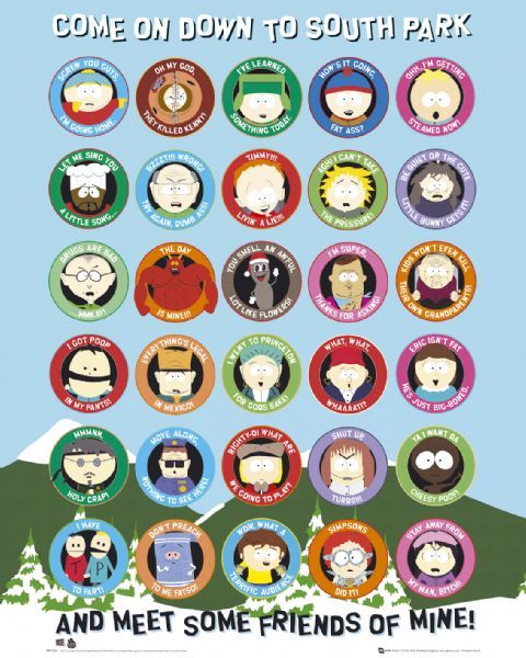South Park Cytaty - plakat 40x50 cm