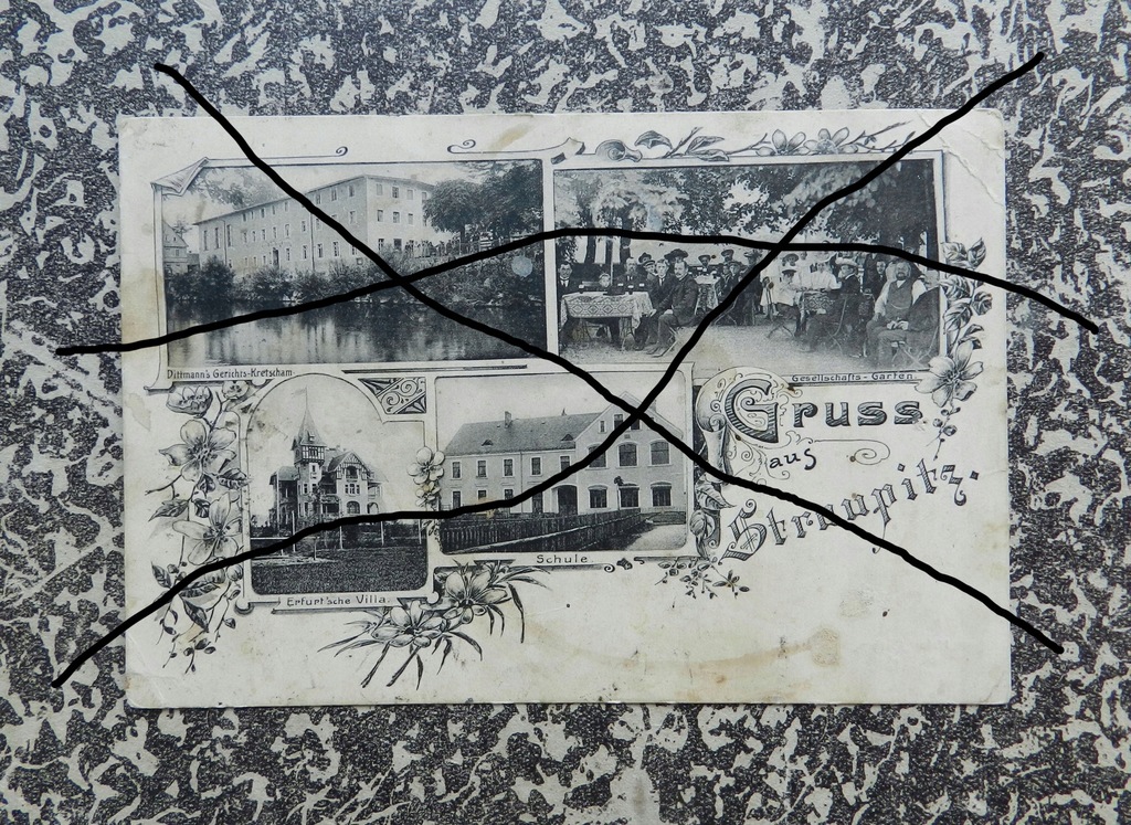 JELENIA GÓRA STRUPICE HIRSCHBERG - POCZTÓWKA 1909