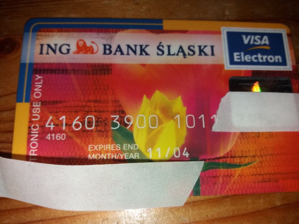Kolekcjonerska karta ING Bank Śląski