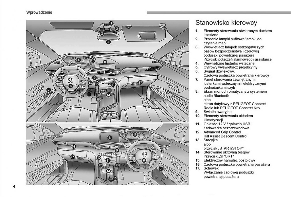 Peugeot 3008 od 2016 +Nawigacja Instrukcja Obsługi