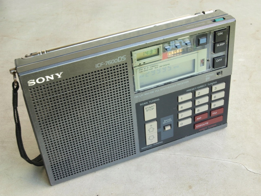 Radio globalne SONY ICF7600DS 198788r SSB 7435307990 oficjalne