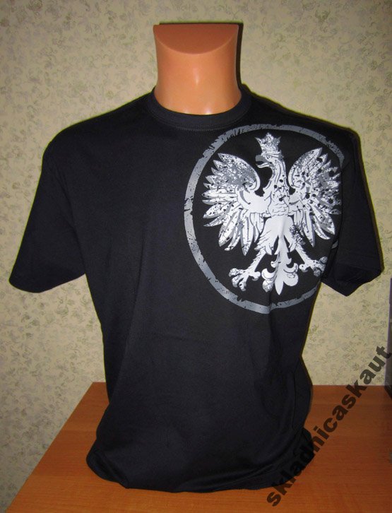 KOSZULKA patriotyczna Orzeł na barku czarna roz. M