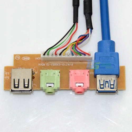Panel I/O FRONTOWY PANEL USB3.0/2.0AUDIO MIKRO 7.4