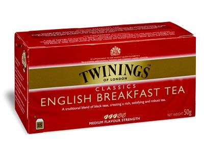 Twinings English Breakfast Tea 25 tor.