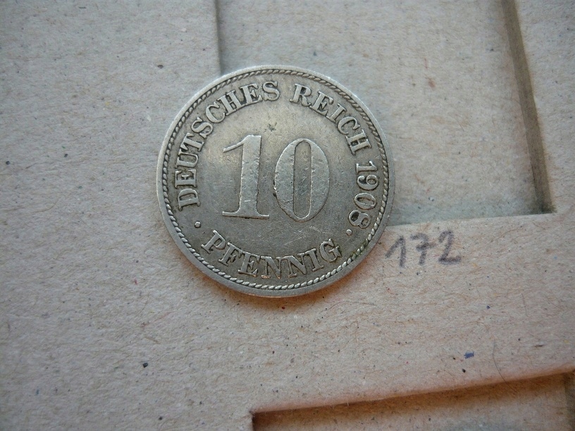 10 pfennig 1908 G (nr 172)