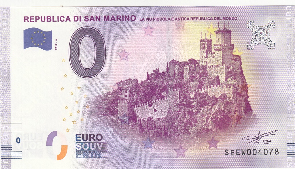 UE - Banknot 0 -euro San Marino