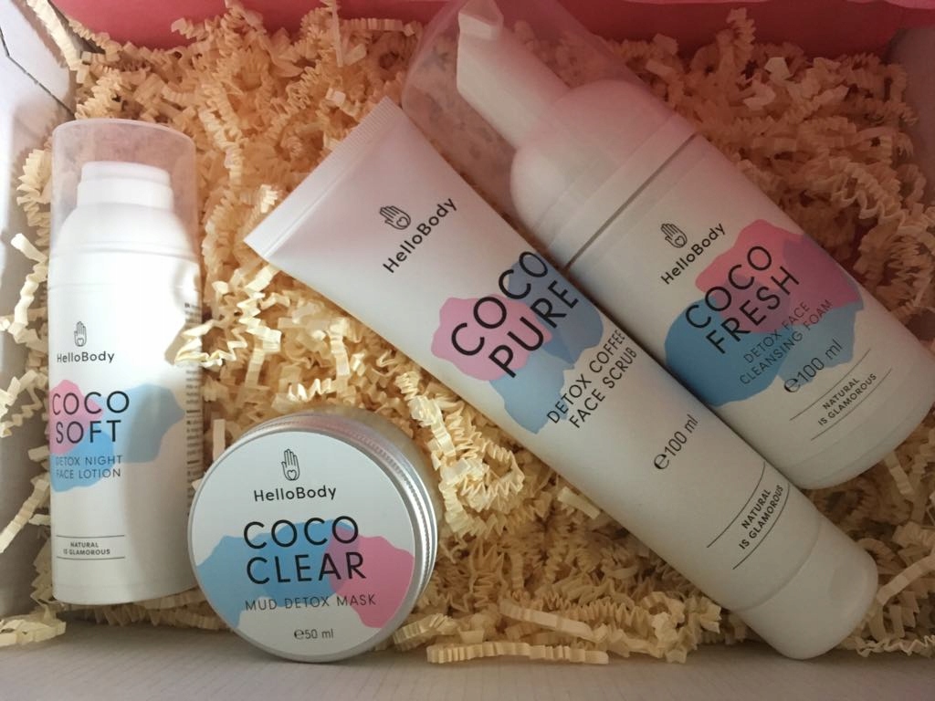 Hello body coco fresh, coco clear, coco pure, coco
