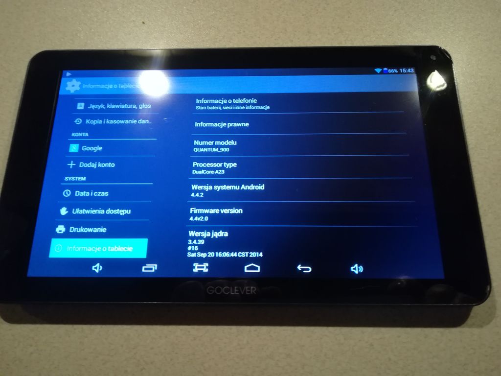 Tablet GOCLEVER Quantum 900 dualcore 1,5 GHz, 9''