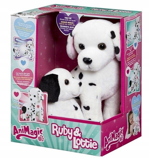 Interaktywne pieski Ruby i Lottie Animagic dalmaty
