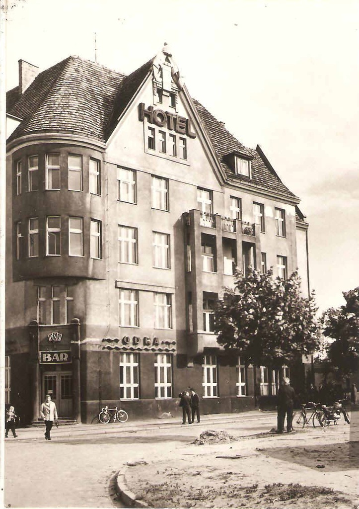 GŁOGÓW -- HOTEL - ODRA -- BAR -- ROWERY -- 1967