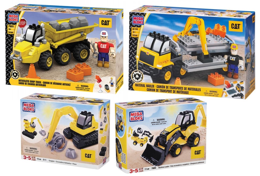 Mega Bloks CAT pojazdy budowlane Caterpillar - 7673710760