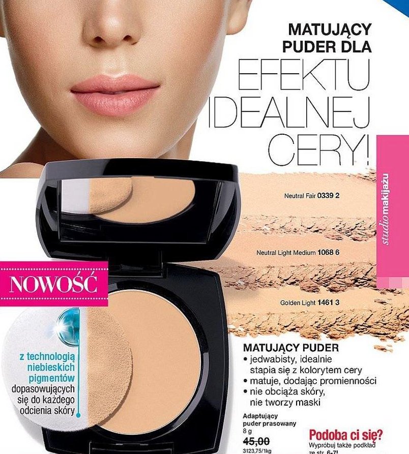 Avon- Adaptujący puder prasowany