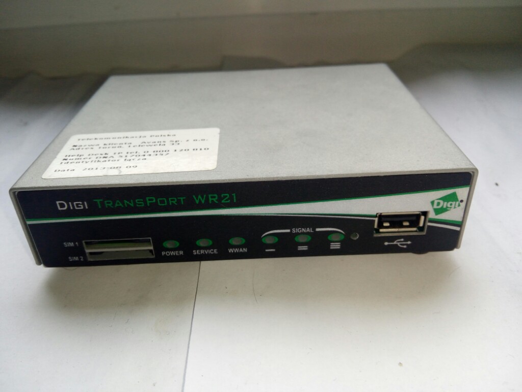 Router sieci komórkowych DIGI TransPort WR21
