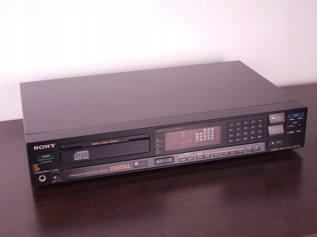 【希少・動作品】SONY CDP-203 CDプレーヤー　ソニー Sony CDP-203 odtwarzacz CD Hi-Fi Classic CIEŻKI