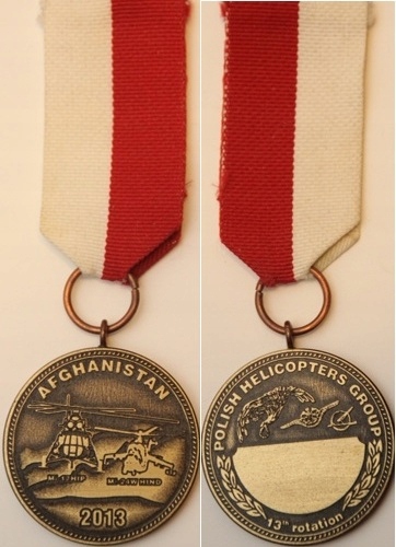 Medal Dowódcy XIII zmiana PKW Afganistan