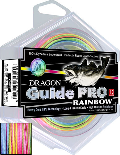 Plecionka DRAGON Guide PRO RAINBOW 0,18 150m