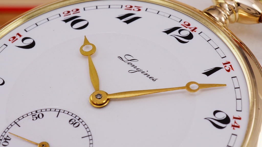 LONGINES złoty zegarek 14K kieszonkowy 1926 rok