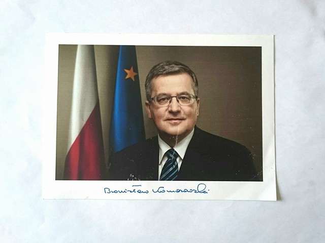Autograf Bronisław Maria Komorowski 