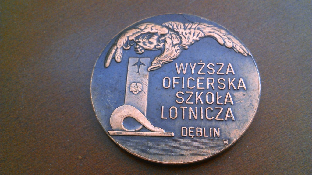 Wyższa Szkoła Lotnicza Deblin coin LWP lotnictwo