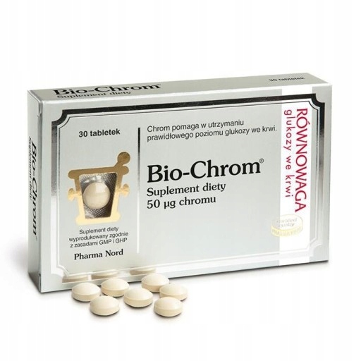 BIO-CHROM PharmaNord 30 tabletek kontrola glukozy