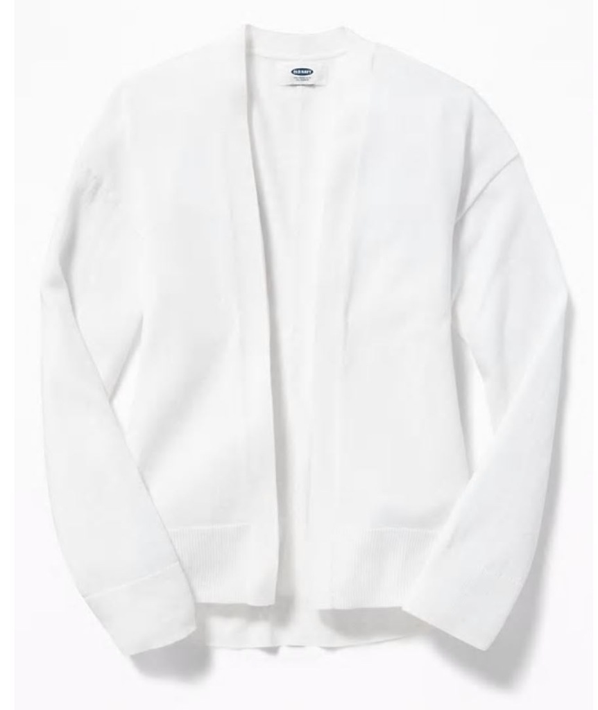 OLD NAVY Biały sweterek dla dziewczynki M 8lat