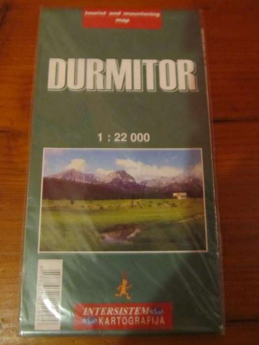 DURMITOR Mapa turystyczna 1:22 000