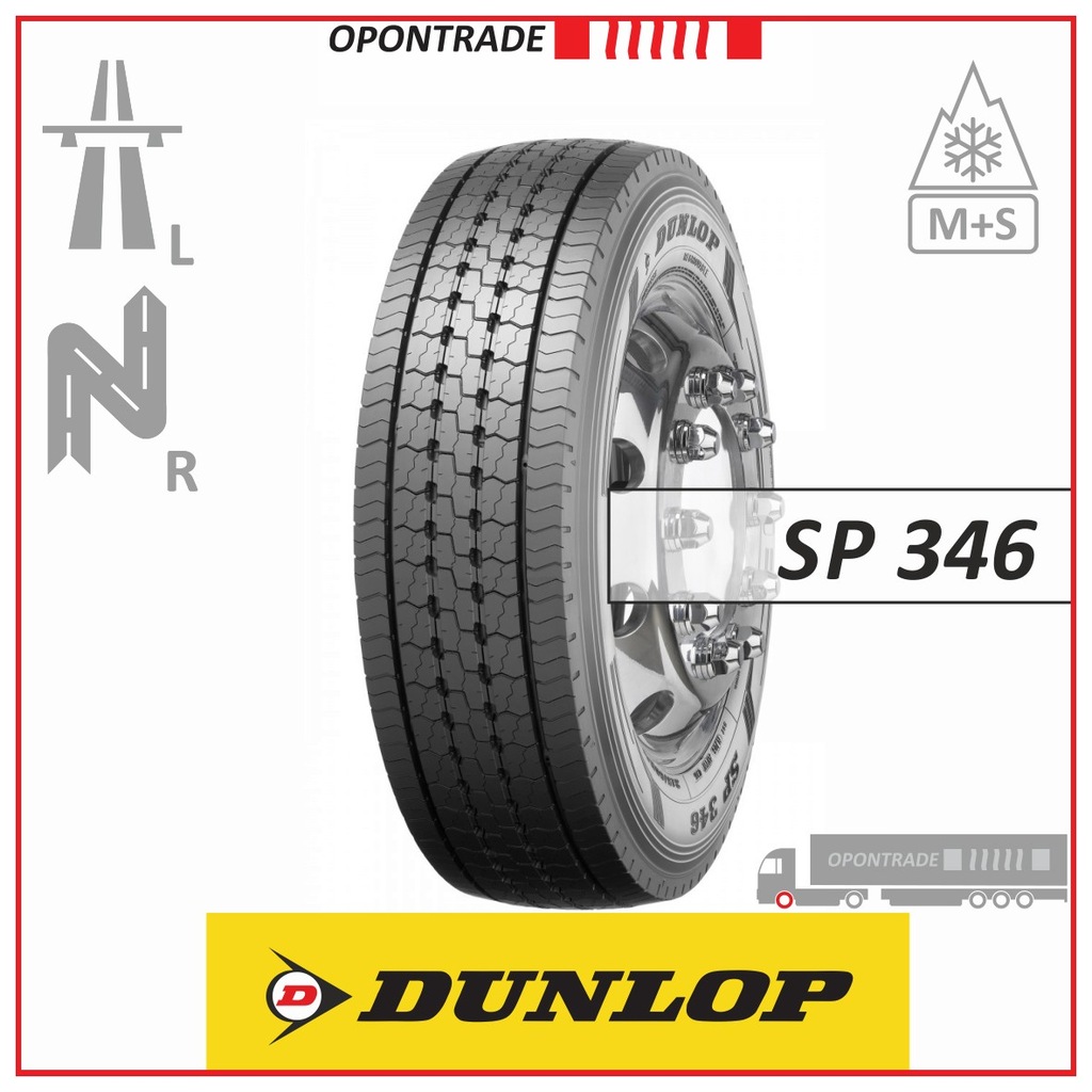 DUNLOP 385/65 R22,5 SP 346 [160K158L] +FELGA - 7423276035 - Oficjalne ...